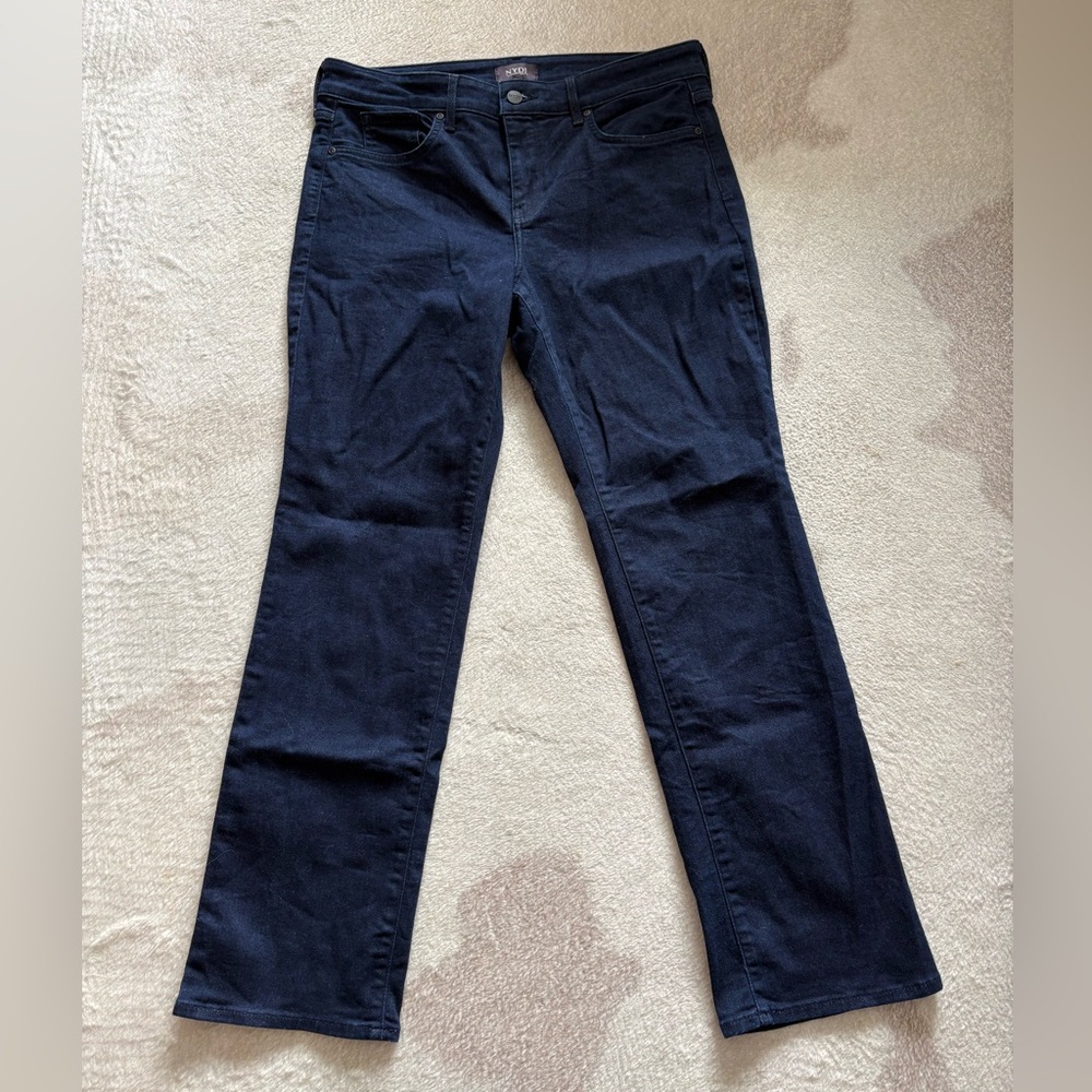 NYDJ Marilyn Straight Dark Wash Jeans size 12 P
